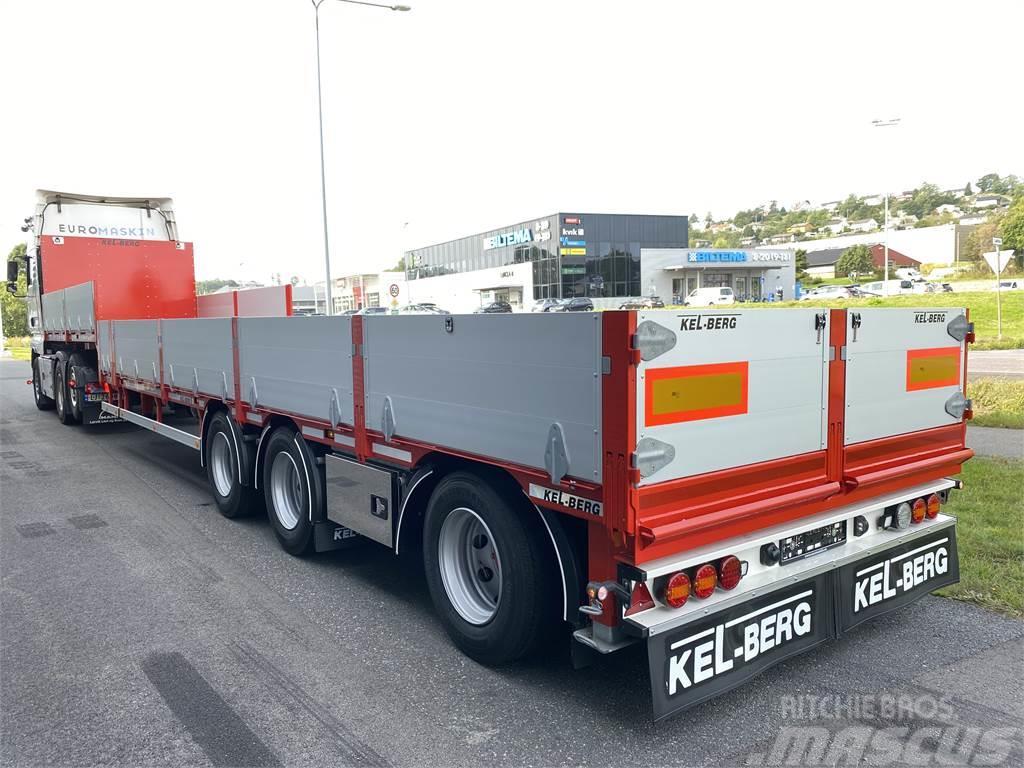 Kel-Berg S600H Jumbotrailer m uttrekk Επίπεδες/πλευρικώς ανοιγόμενες ρυμούλκες