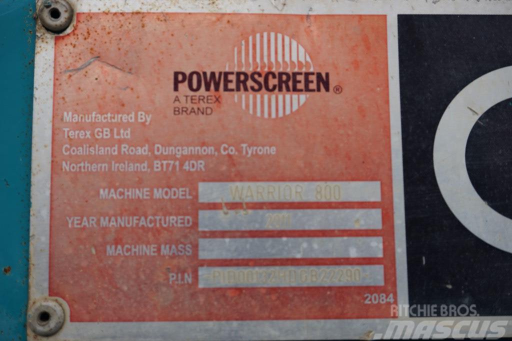 PowerScreen Warrior 800 Κινητές μηχανές κοσκινίσματος