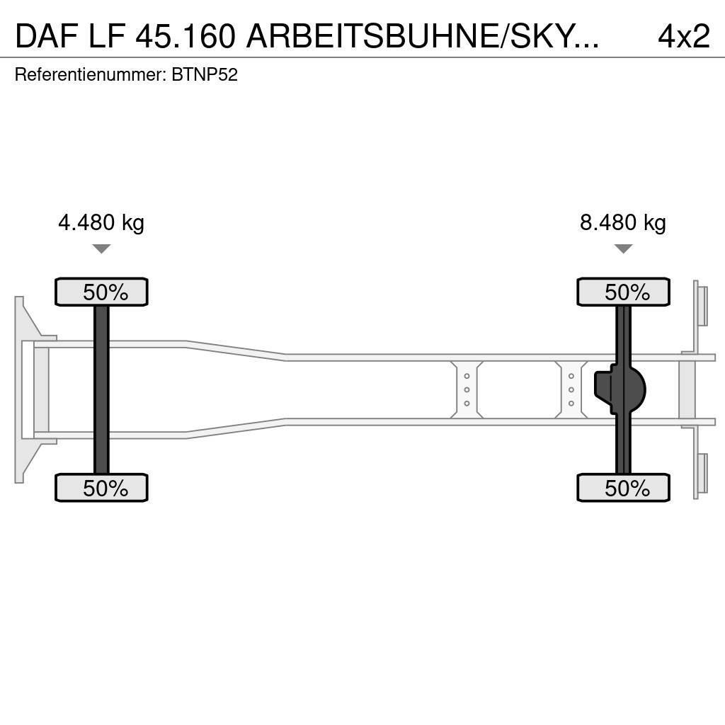 DAF LF 45.160 ARBEITSBUHNE/SKYWORKER/HOOGWERKER!!EURO4 Εναέριες πλατφόρμες τοποθετημένες σε φορτηγό