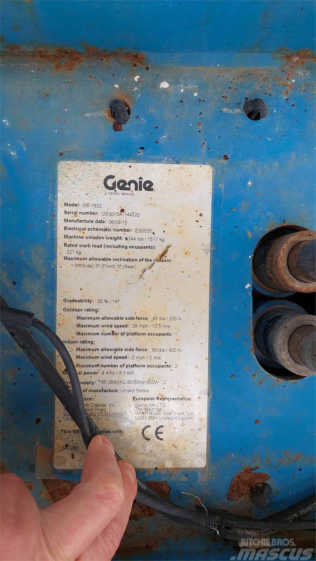 Genie GS1932 Ανυψωτήρες ψαλιδωτής άρθρωσης