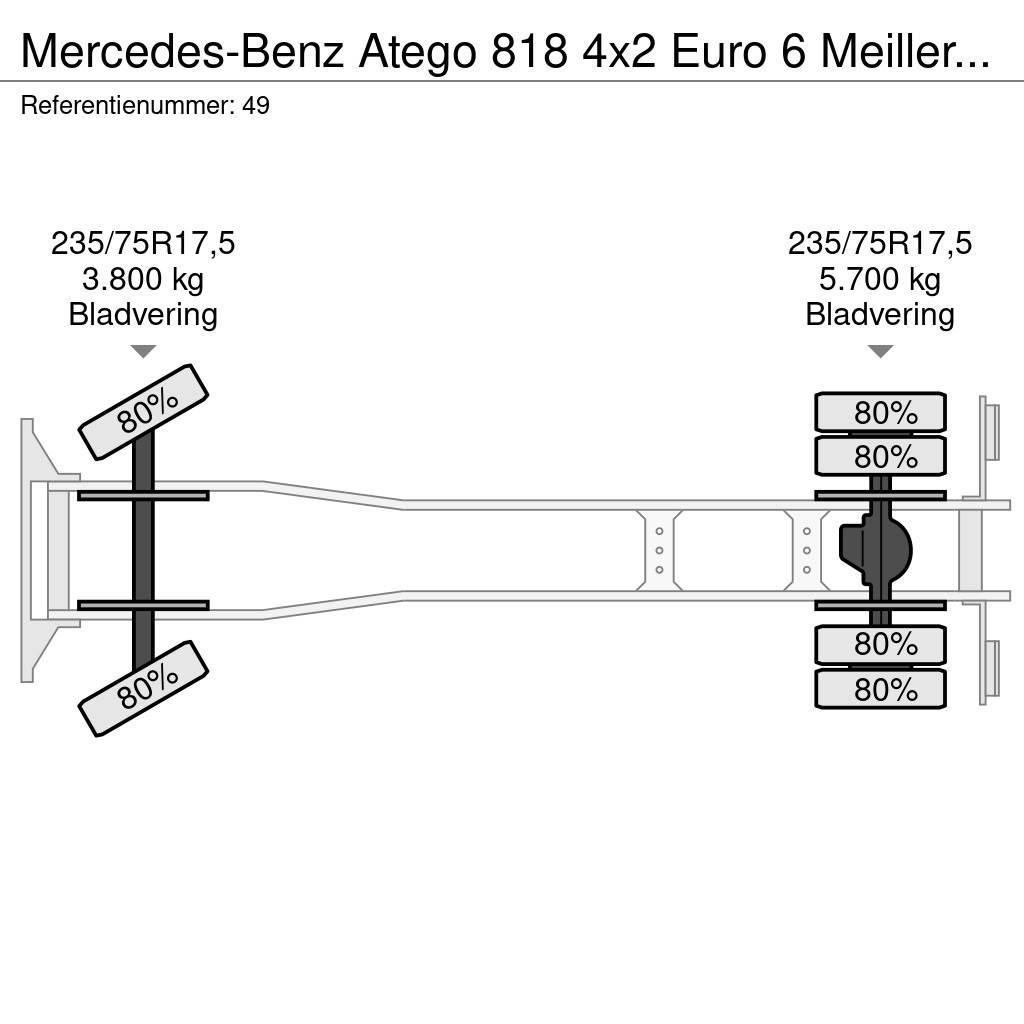 Mercedes-Benz Atego 818 4x2 Euro 6 Meiller 3 Seitenkipper Palfin Γερανοί παντός εδάφους