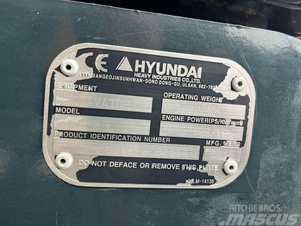 Hyundai HX 220 L ROTOTILT / AC / CENTRAL LUBRICATION / AUX Εκσκαφείς με ερπύστριες