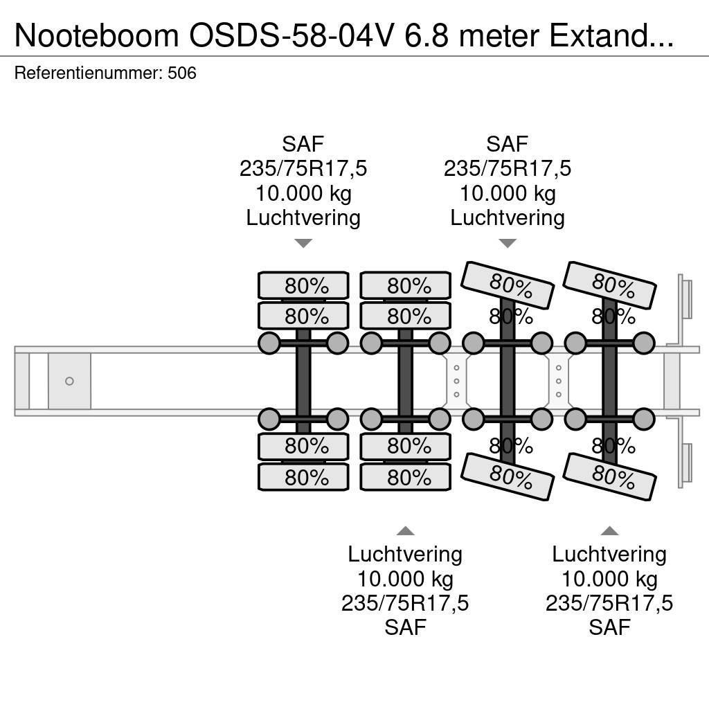 Nooteboom OSDS-58-04V 6.8 meter Extandable! Ημιρυμούλκες με χαμηλό δάπεδο