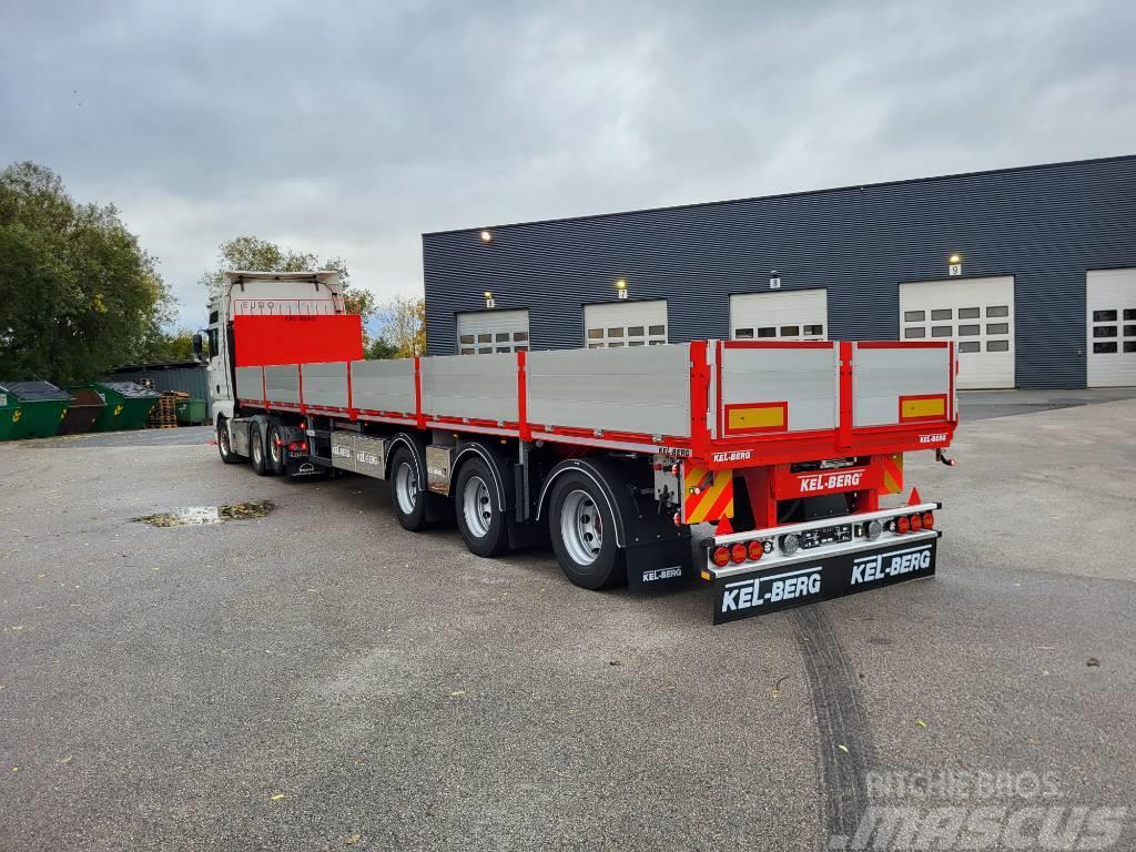 Kel-Berg D530V Åpen trailer Delbelastning 27 tonn Επίπεδες/πλευρικώς ανοιγόμενες ημιρυμούλκες