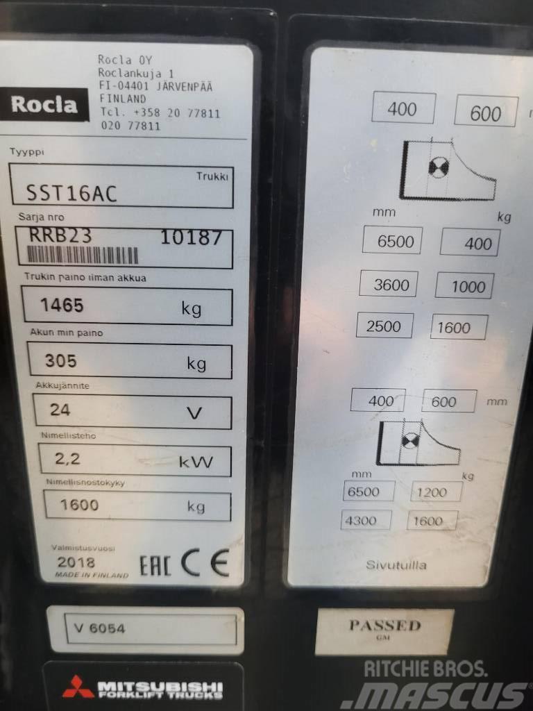 Rocla SST 16 AC Ηλεκτρικά παλετοφόρα με ιστό