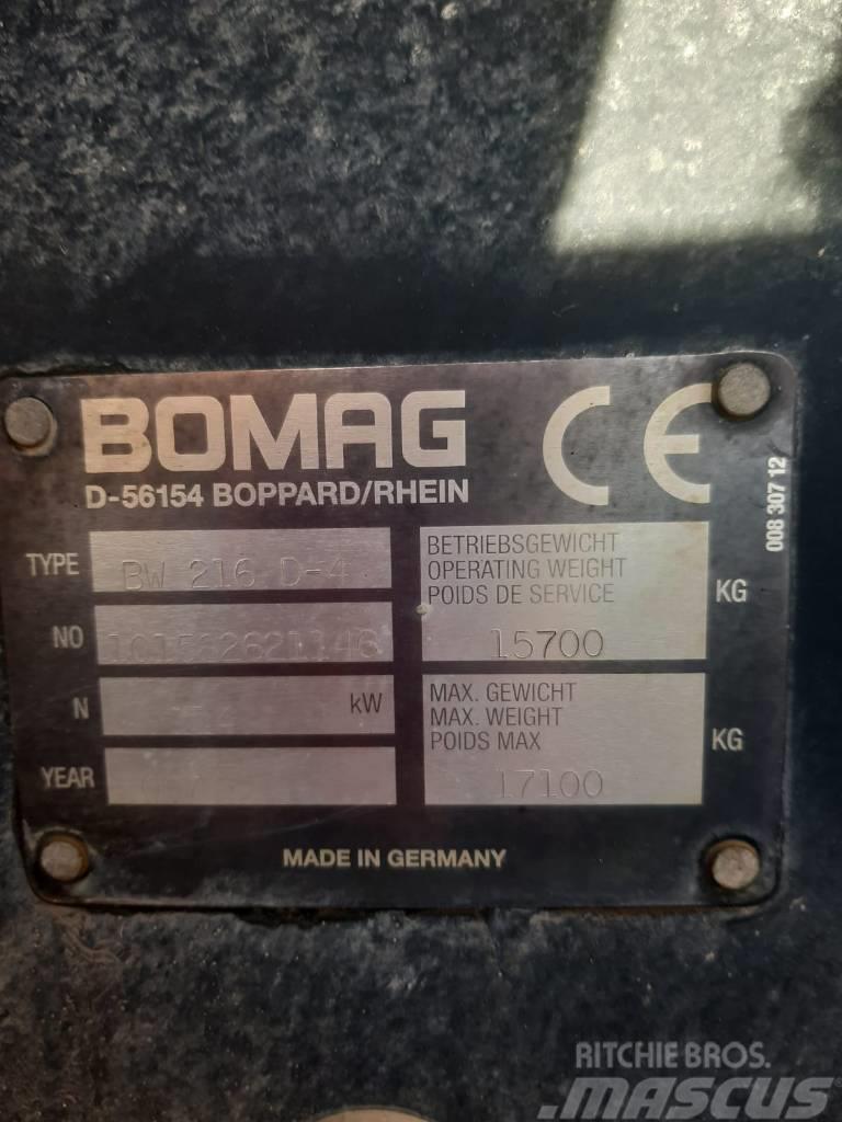 Bomag BW 216 D-4 Κύλινδροι συμπίεσης εδάφους