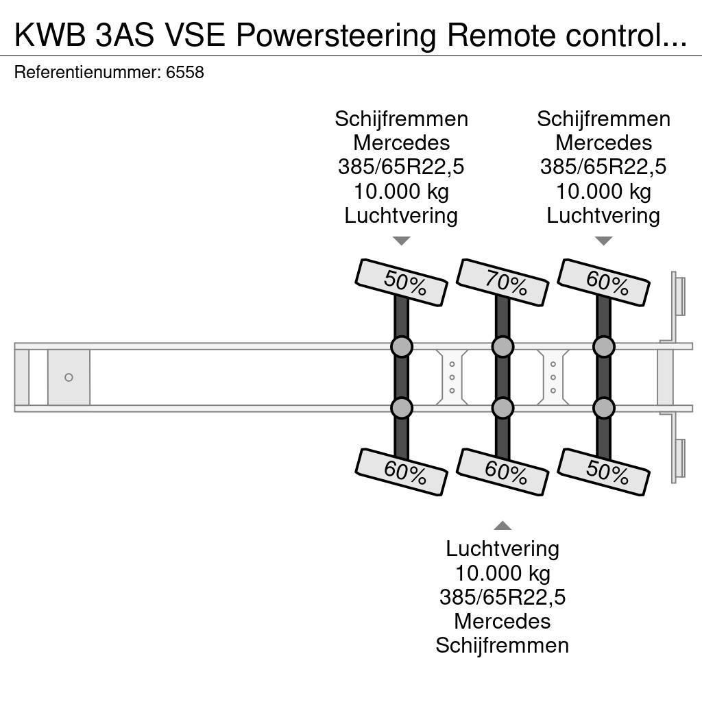  Kwb 3AS VSE Powersteering Remote controlled telesk Επίπεδες/πλευρικώς ανοιγόμενες ημιρυμούλκες