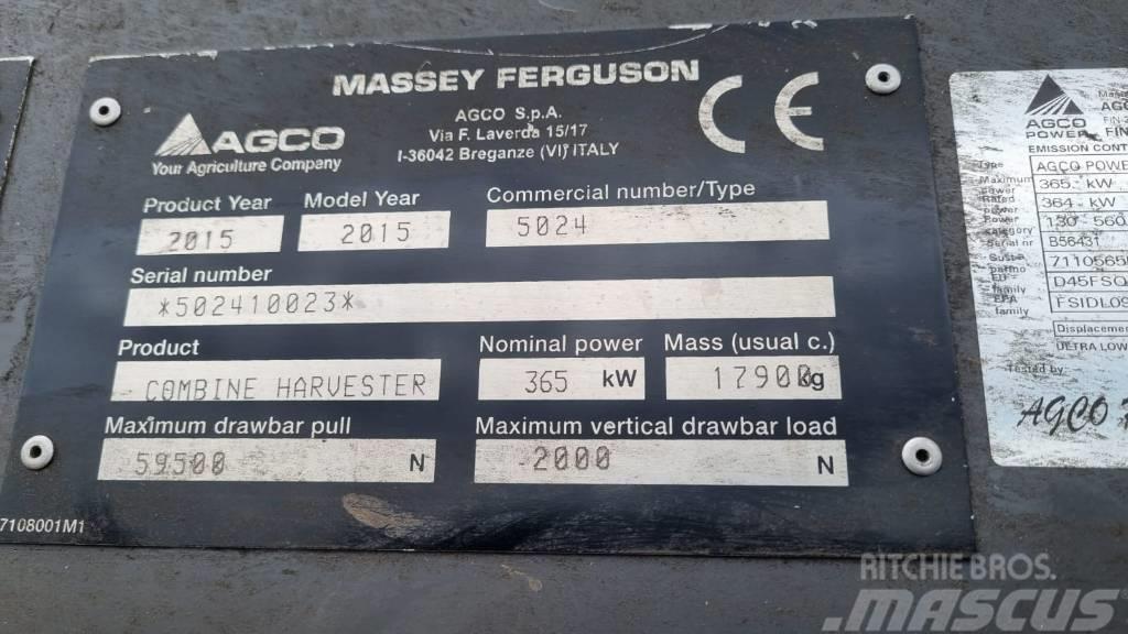 Massey Ferguson 9380 Θεριζοαλωνιστικές μηχανές