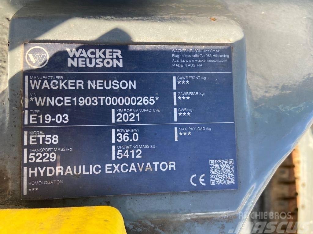 Wacker Neuson ET58 Εκσκαφείς με ερπύστριες