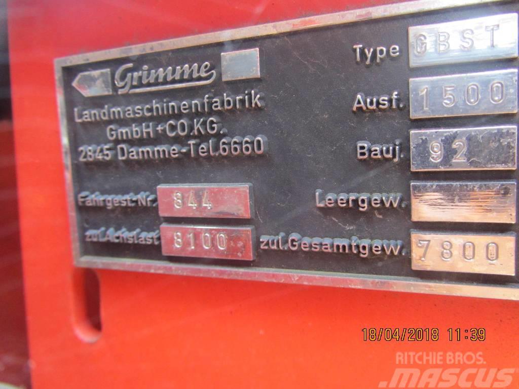 Grimme GBST 1500 Πατατοεξαγωγέας