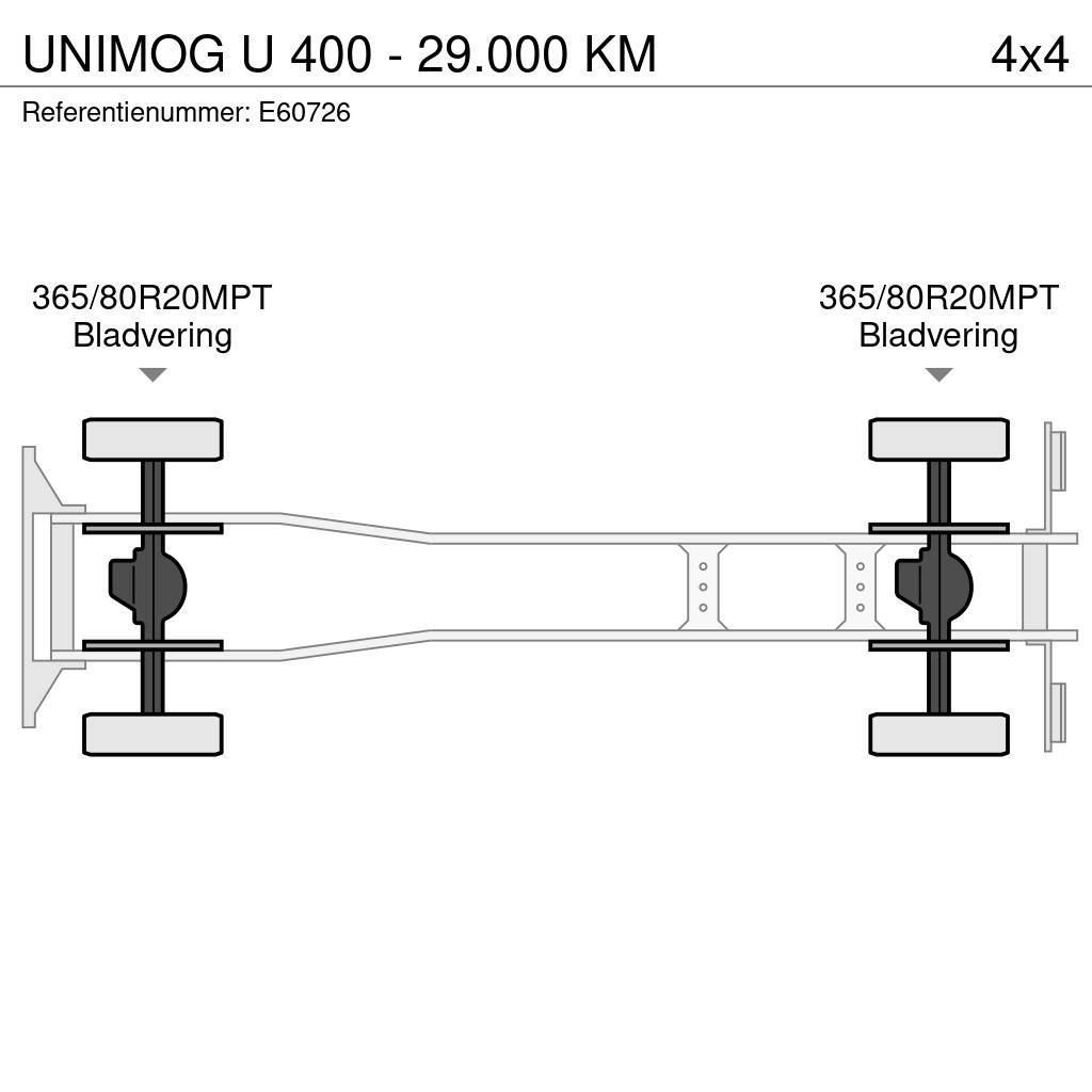 Unimog U 400 - 29.000 KM Φορτηγά Ανατροπή