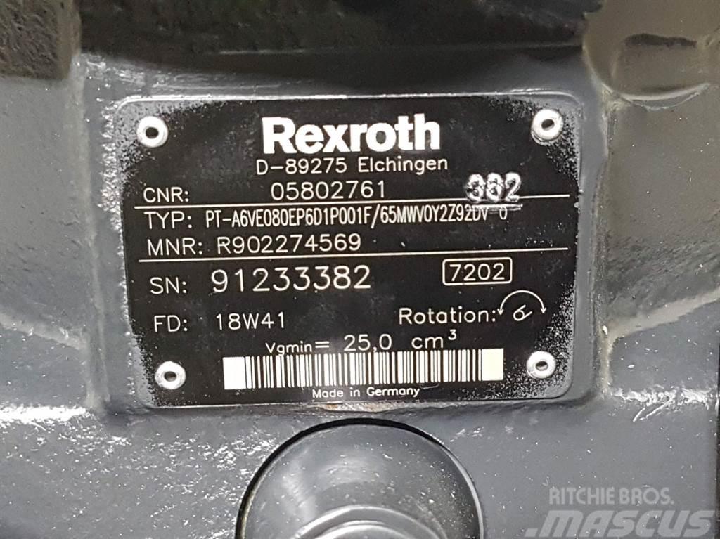 Bomag 05802761-Rexroth A6VE080EP-Drive motor/Fahrmotor Υδραυλικά