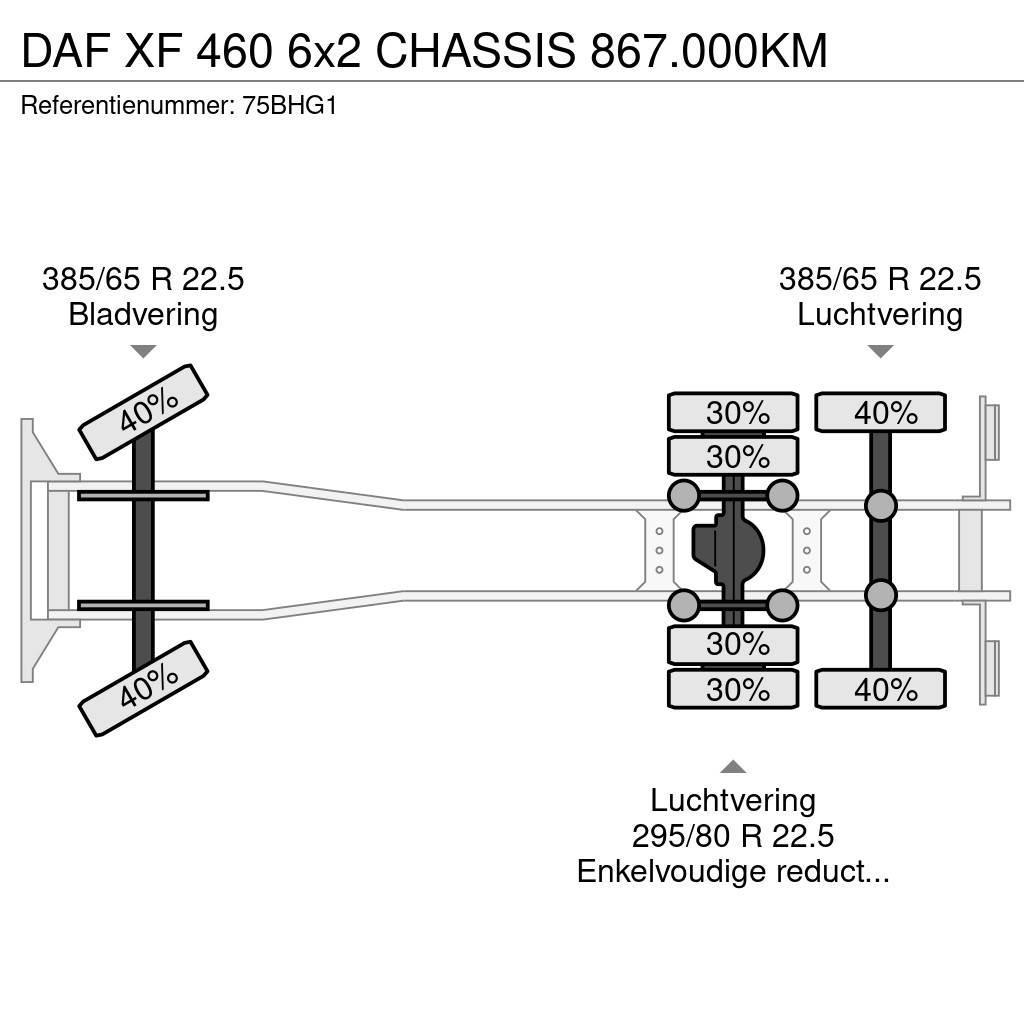 DAF XF 460 6x2 CHASSIS 867.000KM Φορτηγά Σασί