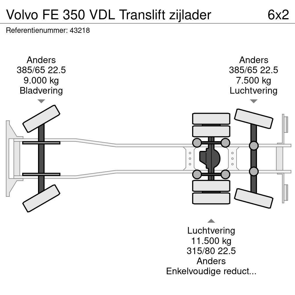 Volvo FE 350 VDL Translift zijlader Απορριμματοφόρα
