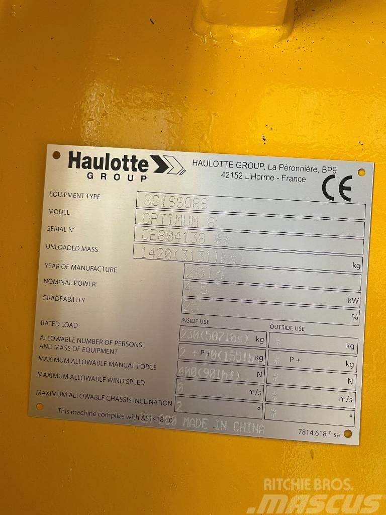 Haulotte Optimum 8 Ανυψωτήρες ψαλιδωτής άρθρωσης