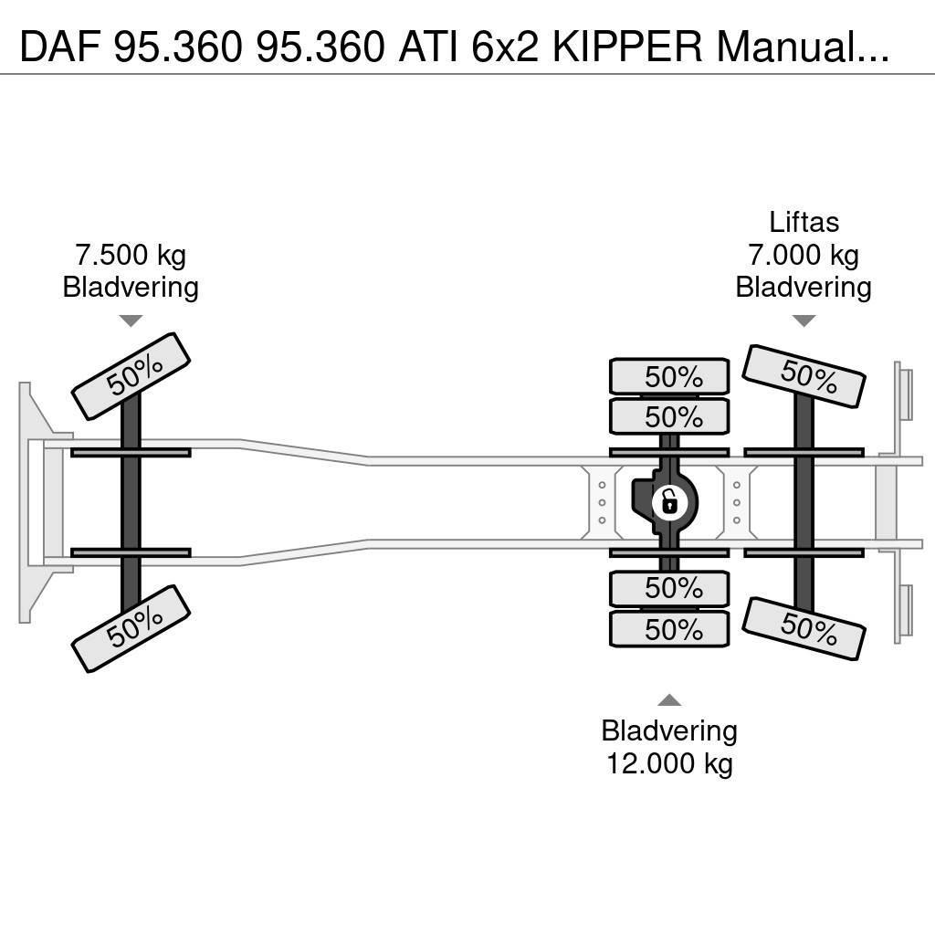 DAF 95.360 95.360 ATI 6x2 KIPPER Manualgetriebe Φορτηγά Ανατροπή