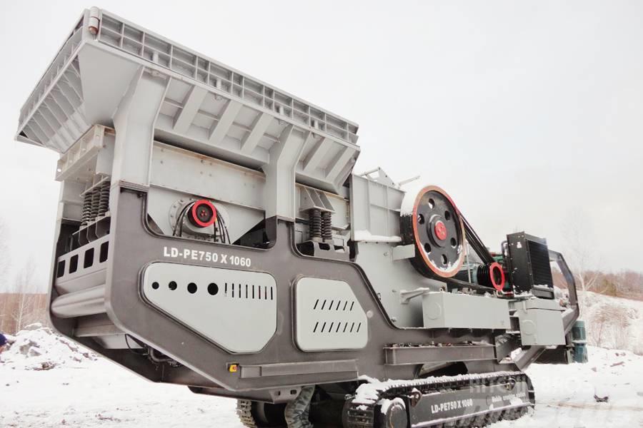 Liming 200~250 TPH Mobile Primary Jaw Crusher Μονάδες χαλικιού