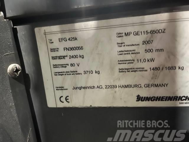 Jungheinrich EFG 425 K Ηλεκτρικά περονοφόρα ανυψωτικά κλαρκ