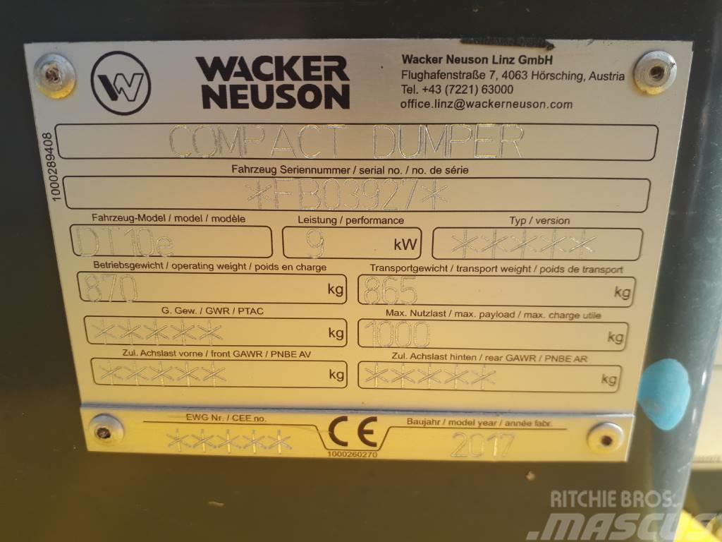 Wacker Neuson DT10e Ερπυστριοφόρα Dumpers - Ντάμπερ