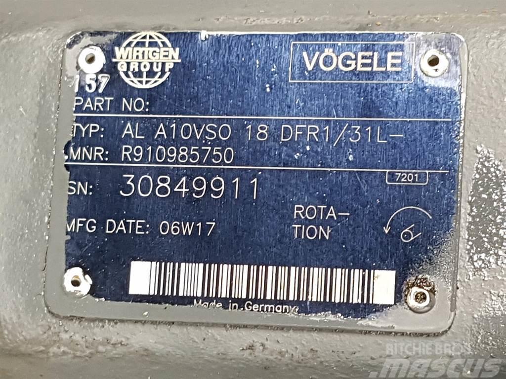 Vögele -Rexroth A10VSO18DFR1/31L-PSC12N-Load sensing pump Υδραυλικά