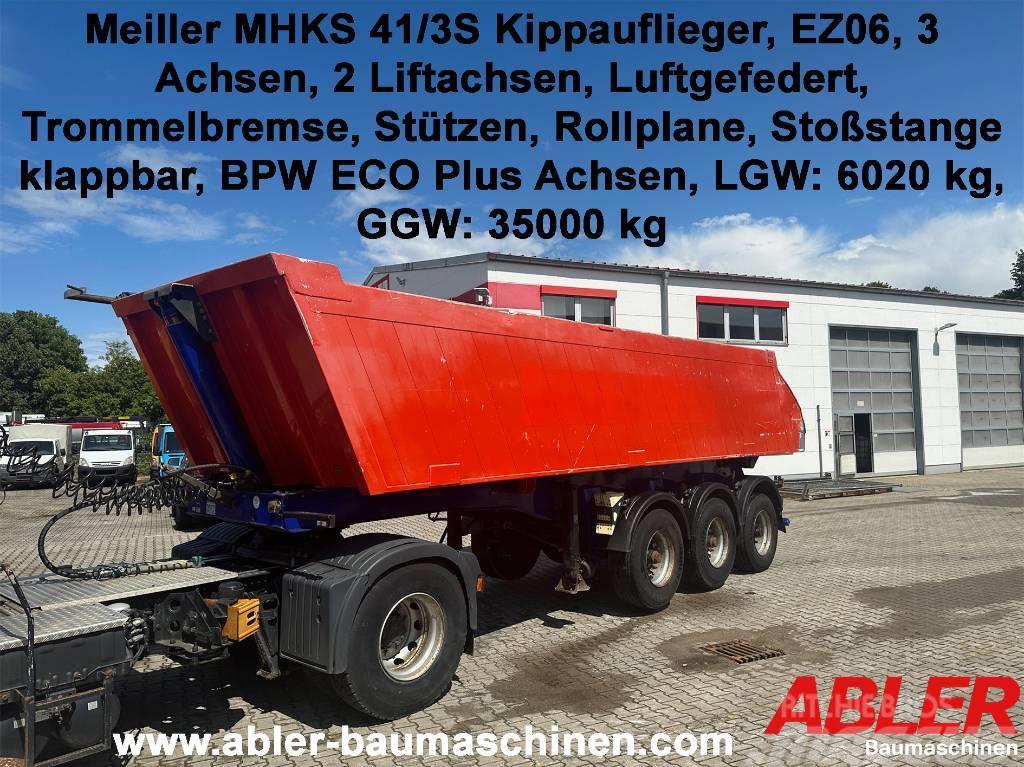 Meiller MHKS 41/3S 3-Achser BPW ECO PLUS 2 Liftachsen Ημιρυμούλκες φόρτωσης κάδων