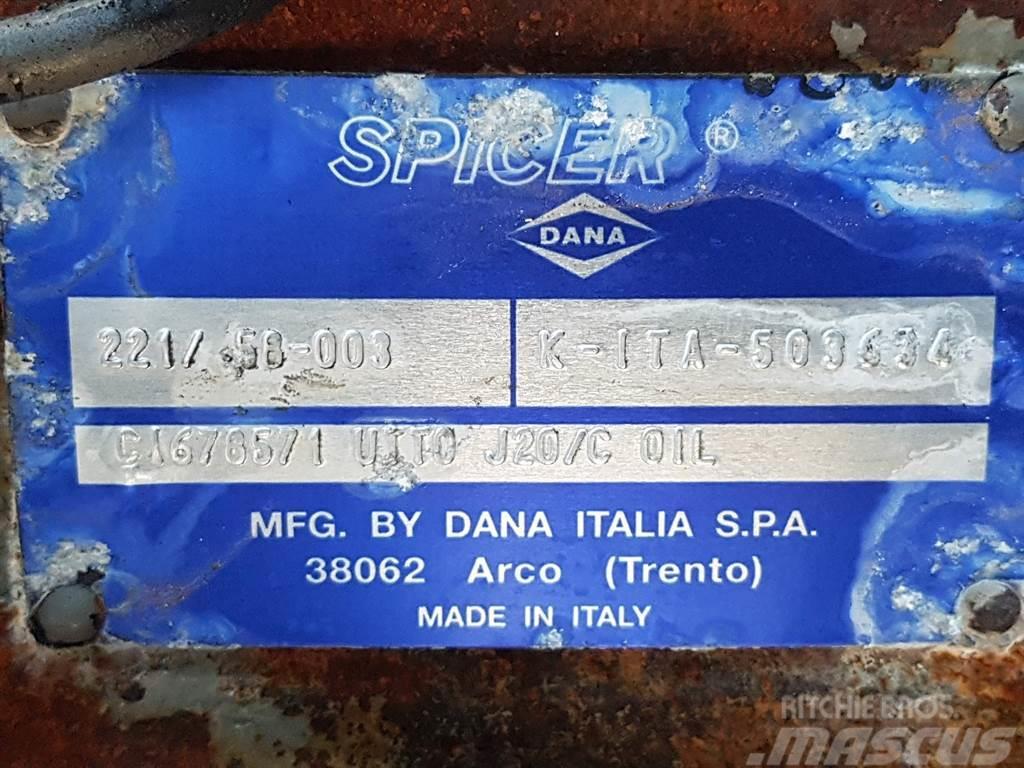 Manitou 160ATJ-Spicer Dana 221/58-003-Axle/Achse/As Άξονες