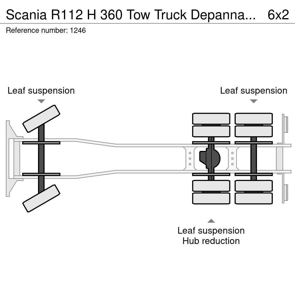 Scania R112 H 360 Tow Truck Depannage Crane Winch Remote Οχήματα περισυλλογής