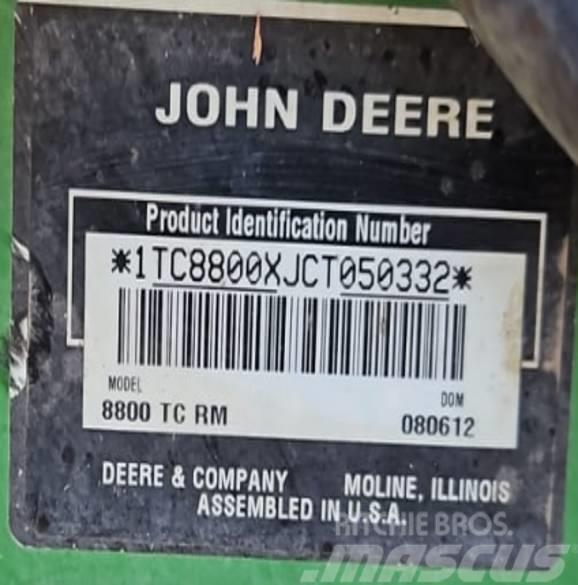 John Deere 8800 TC RM TerrainCut Χορτοκοπτικά με καθιστό χειριστή