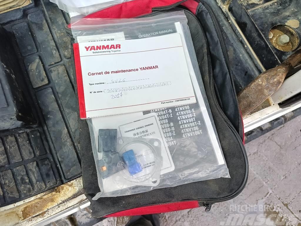 Yanmar SV 26 2,6 ton minigraver mini excavator bagger Εκσκαφάκι (διαβολάκι) < 7t