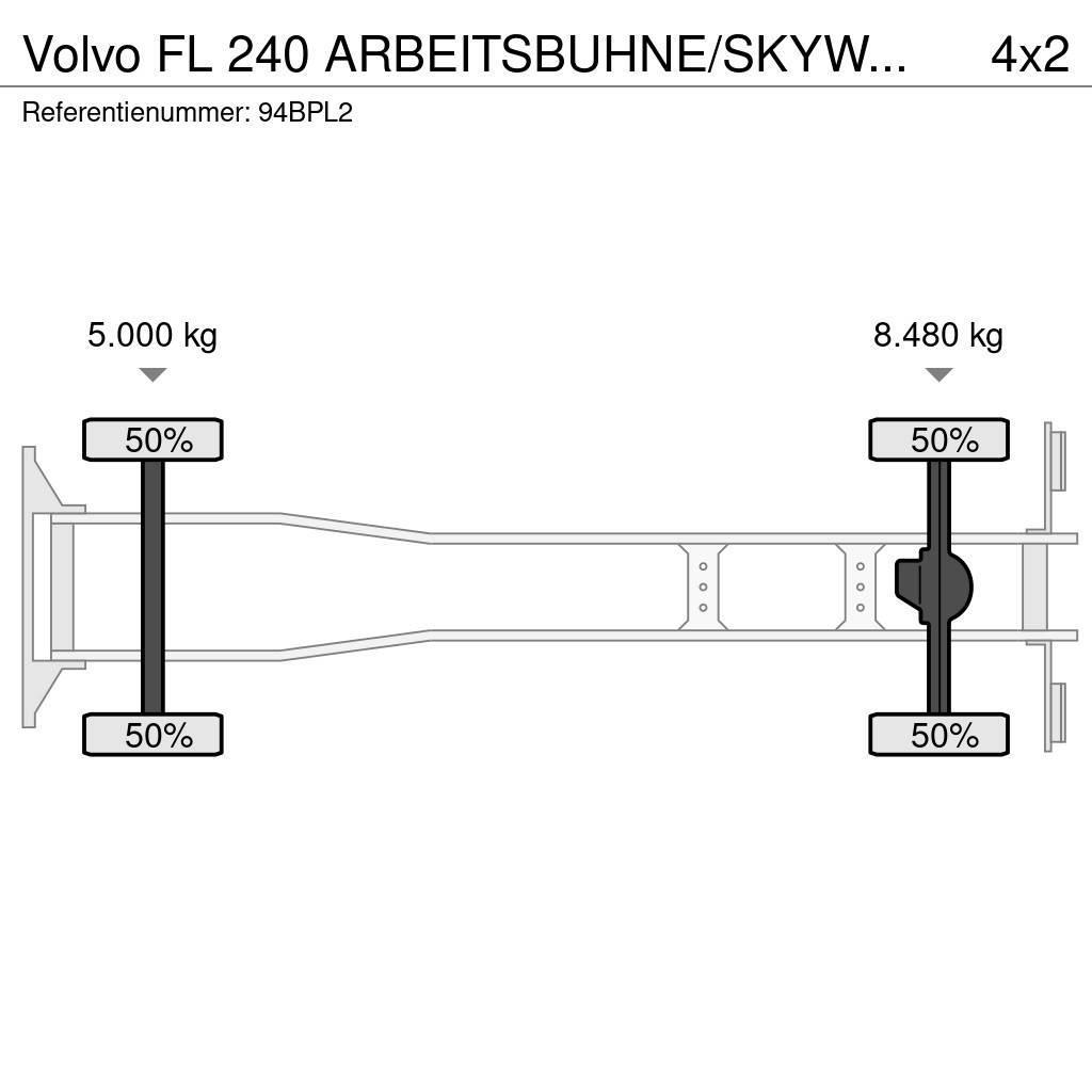 Volvo FL 240 ARBEITSBUHNE/SKYWORKER/17.5m Εναέριες πλατφόρμες τοποθετημένες σε φορτηγό