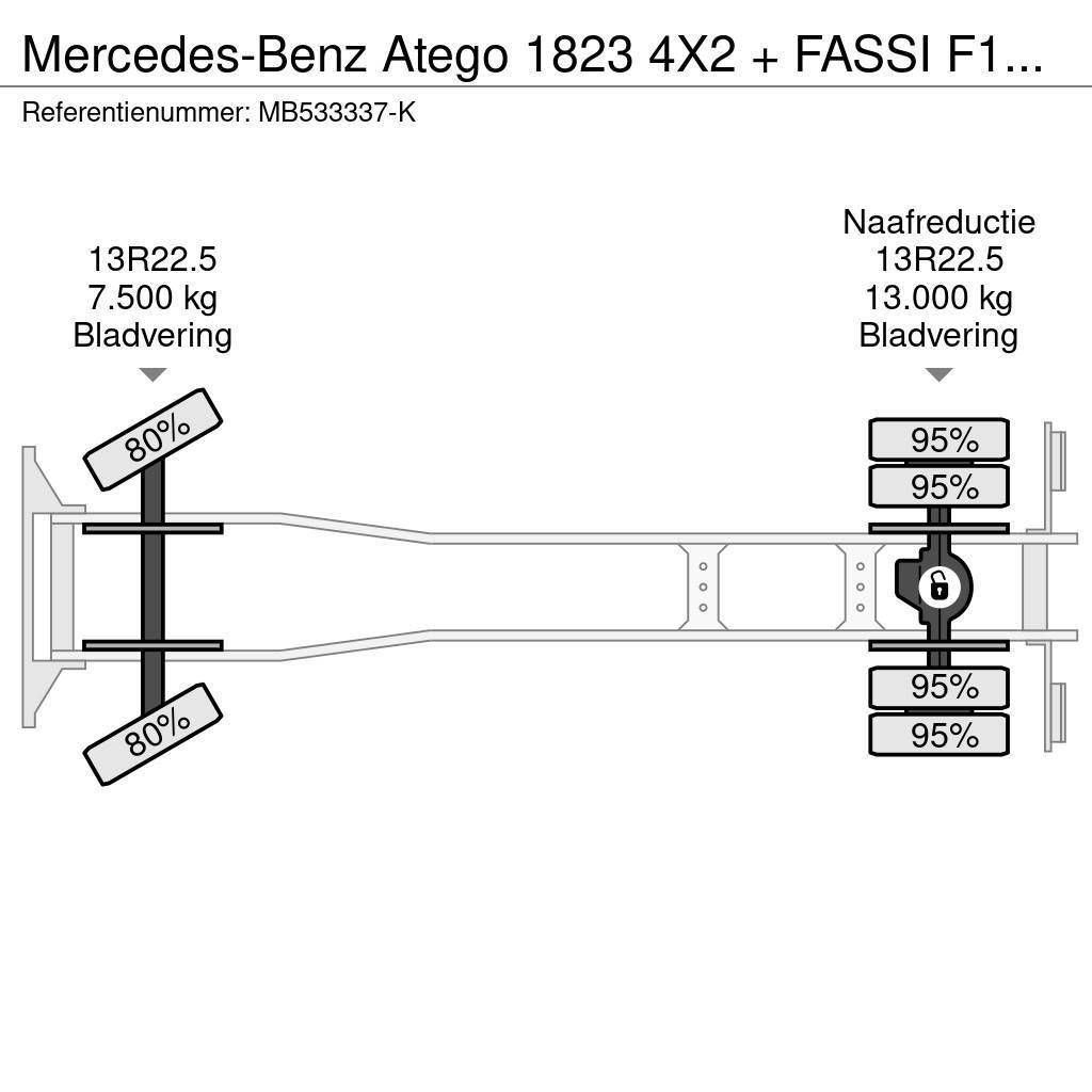 Mercedes-Benz Atego 1823 4X2 + FASSI F110A.21 + TIPPER - MANAUL Γερανοί παντός εδάφους