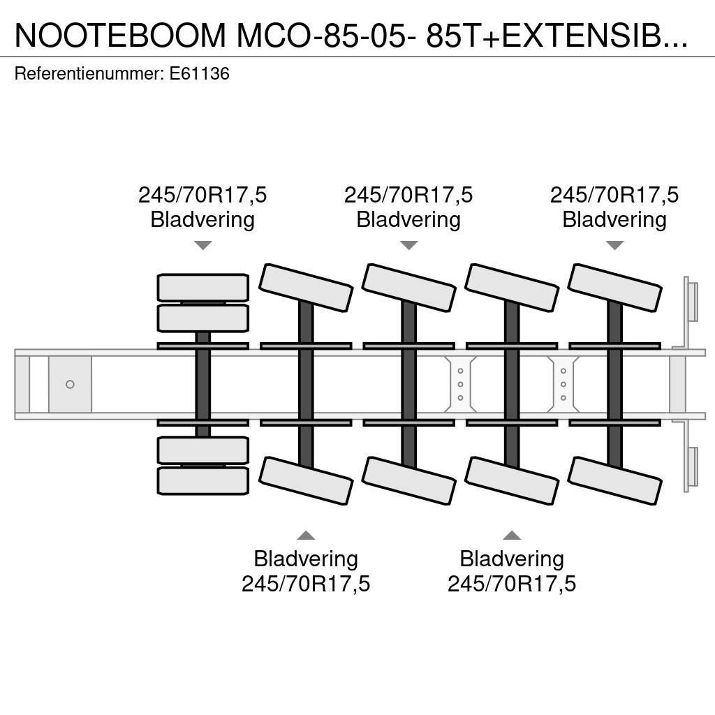 Nooteboom MCO-85-05- 85T+EXTENSIBLE 3M Ημιρυμούλκες με χαμηλό δάπεδο
