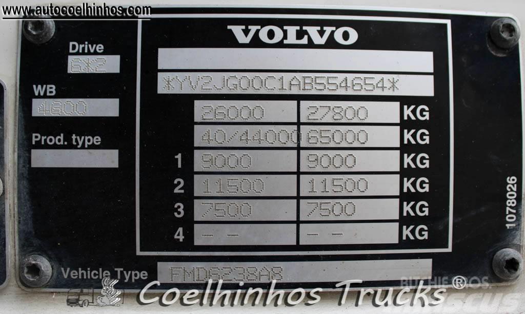 Volvo FM 380 + Hiab 288 Φορτηγά Kαρότσα με ανοιγόμενα πλαϊνά
