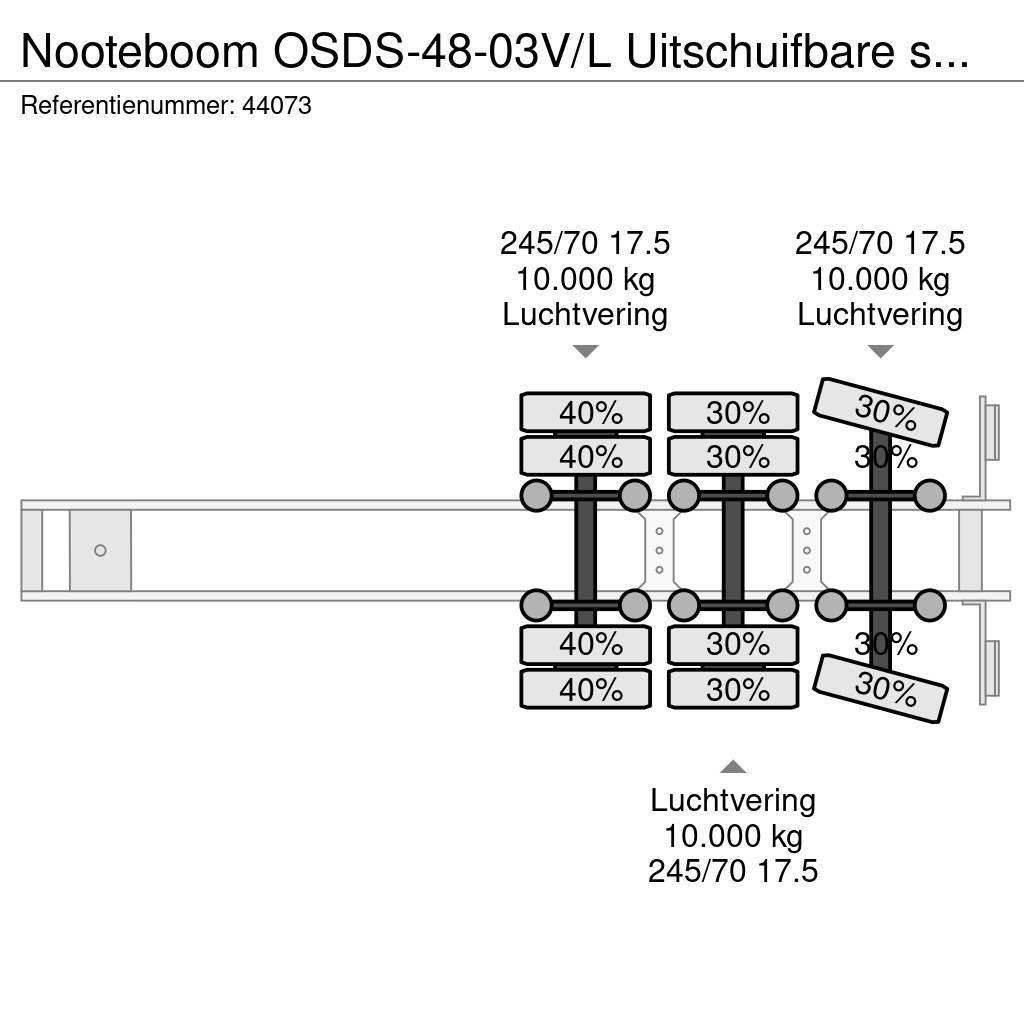 Nooteboom OSDS-48-03V/L Uitschuifbare semi dieplader Ημιρυμούλκες με χαμηλό δάπεδο