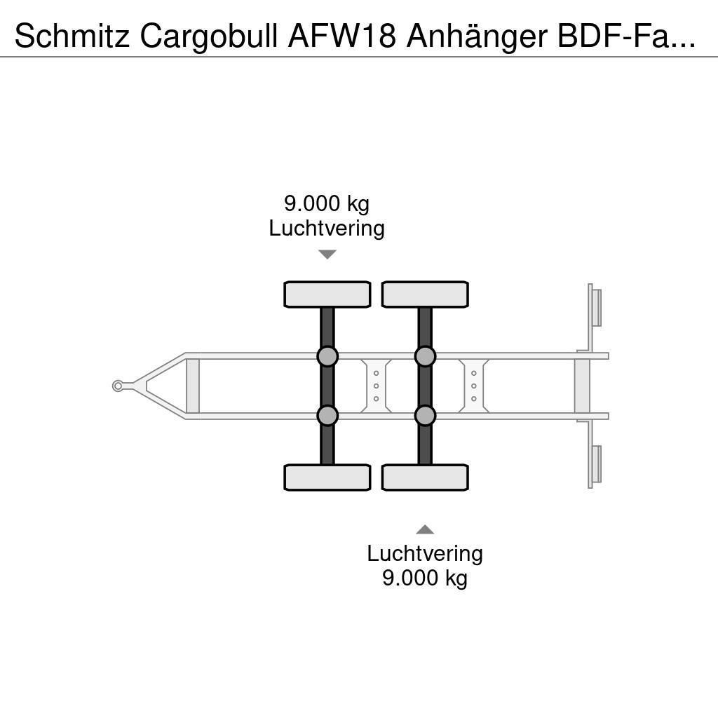 Schmitz Cargobull AFW18 Anhänger BDF-Fahrgestell Ρυμούλκες Container 