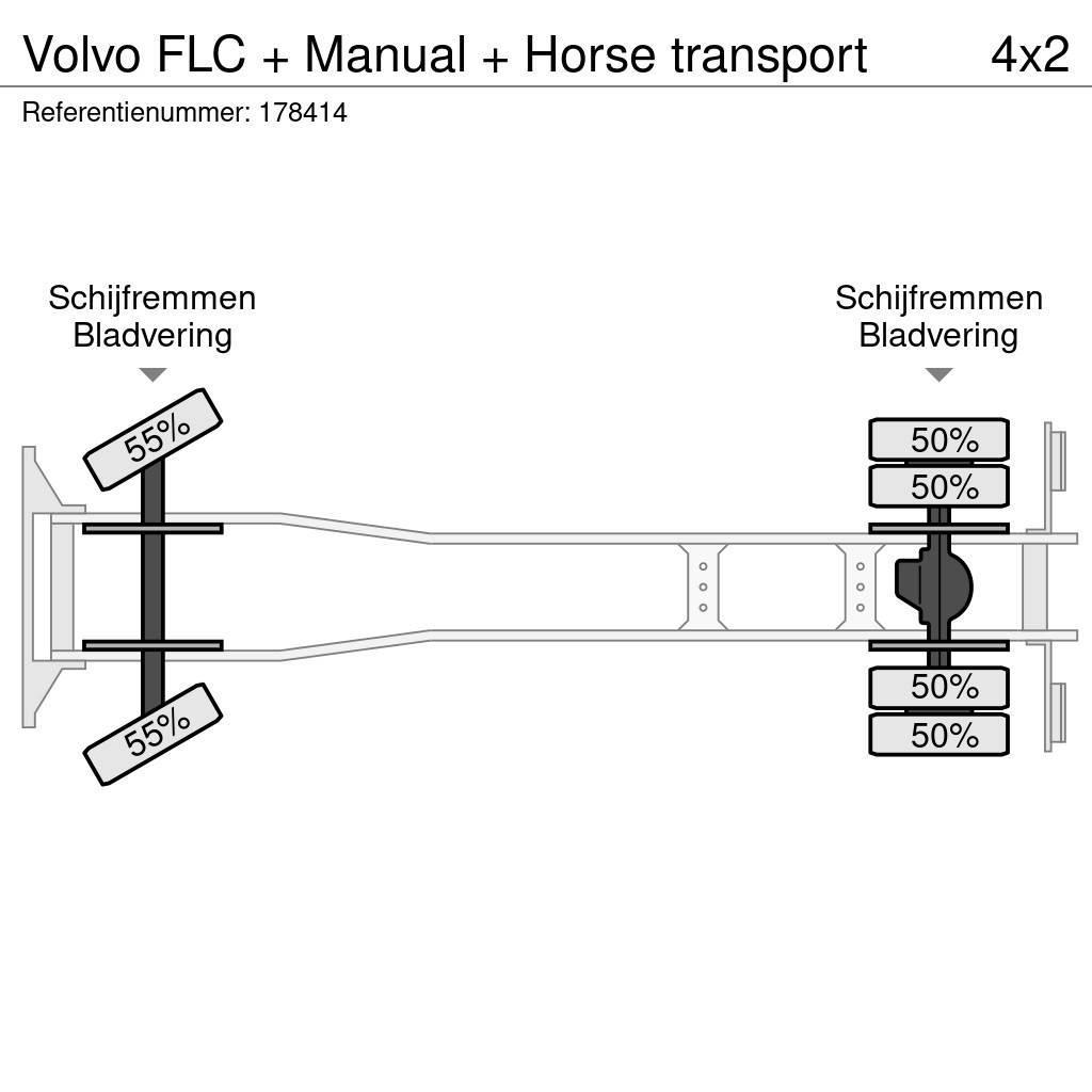 Volvo FLC + Manual + Horse transport Φορτηγά μεταφοράς ζώων