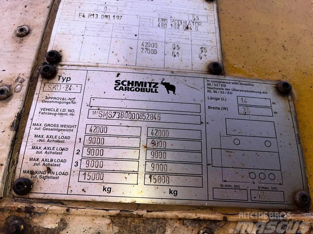 Schmitz Cargobull SKO 24 BOX L=13571 Ημιρυμούλκες κόφα