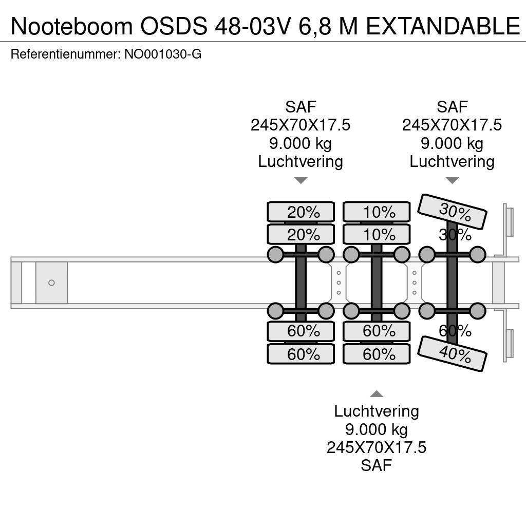 Nooteboom OSDS 48-03V 6,8 M EXTANDABLE Ημιρυμούλκες με χαμηλό δάπεδο