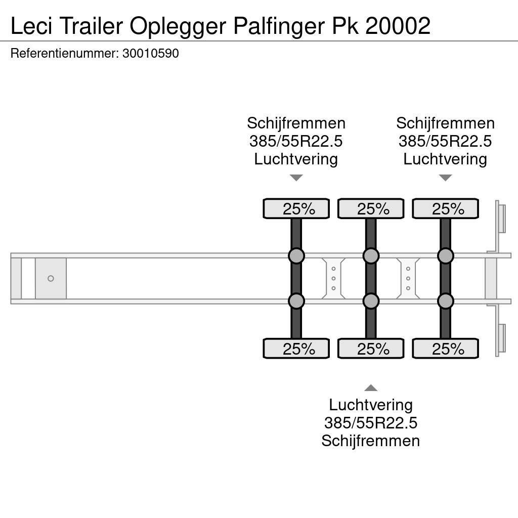 Leci Trailer Oplegger Palfinger Pk 20002 Επίπεδες/πλευρικώς ανοιγόμενες ημιρυμούλκες