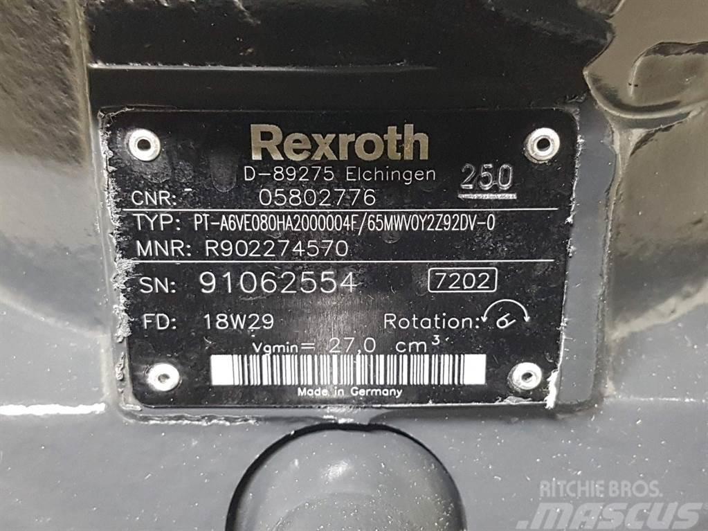 Bomag 05802776-Rexroth A6VE080HA-Drive motor/Fahrmotor Υδραυλικά