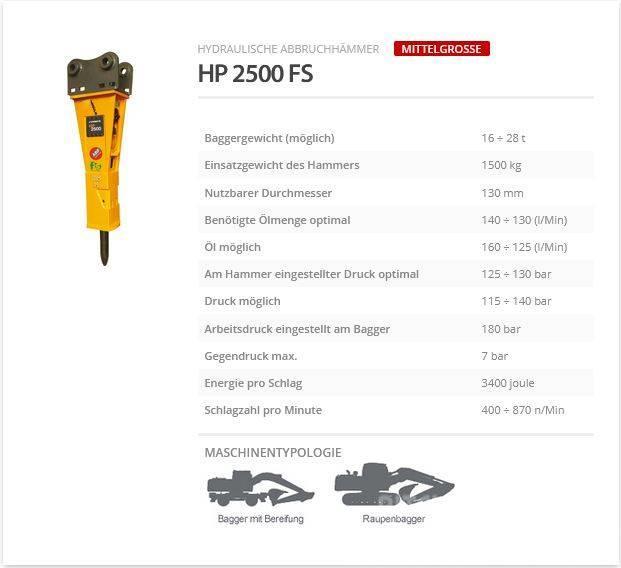 Indeco HP 2500 FS Σφυριά / Σπαστήρες