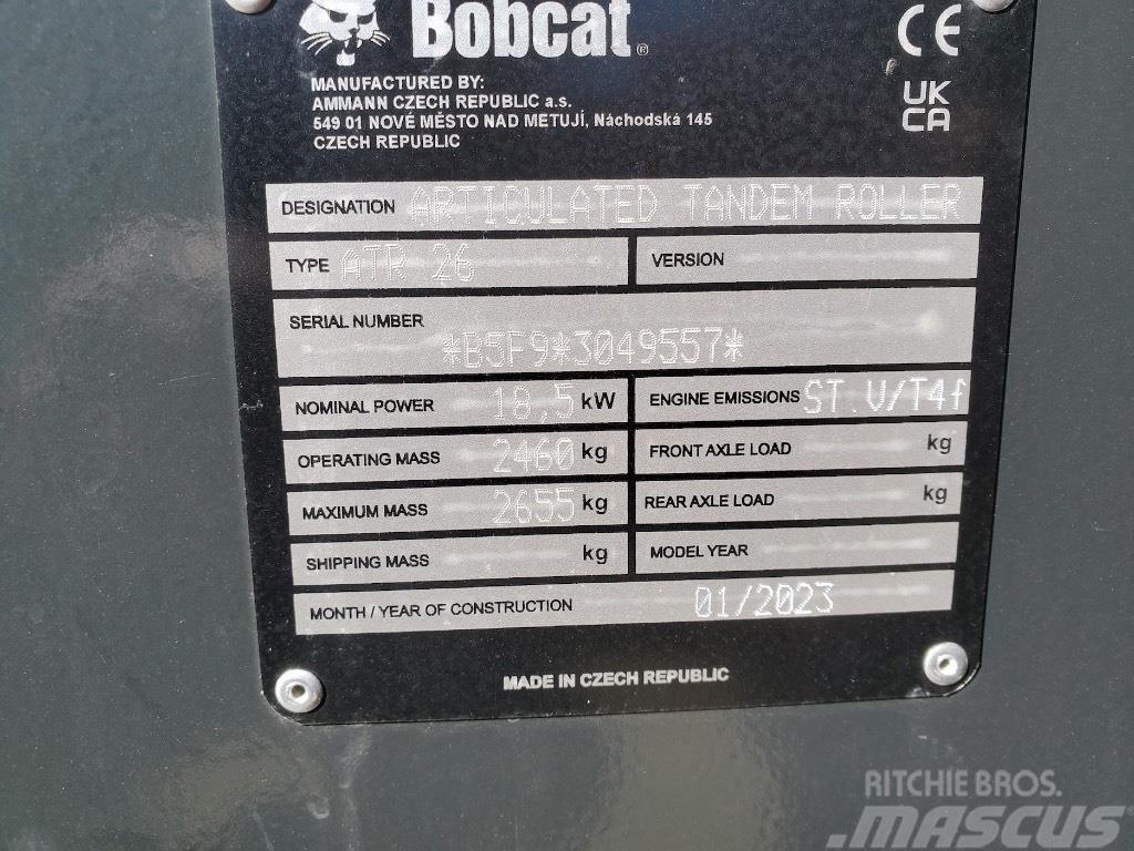 Bobcat ATR26 Οδοστρωτήρες διπλού κυλίνδρου
