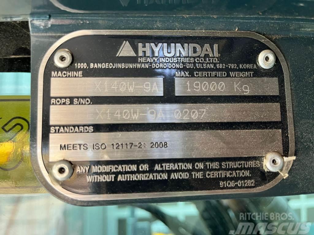 Hyundai Robex 140W-9A | Rototilt R4 Εκσκαφείς με τροχούς - λάστιχα