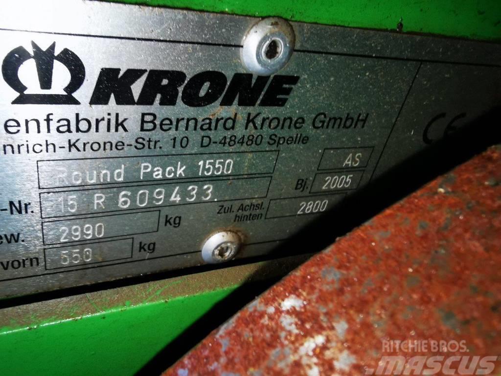 Krone Round Pack 1550 multi cut Πρέσες κυλινδρικών δεμάτων