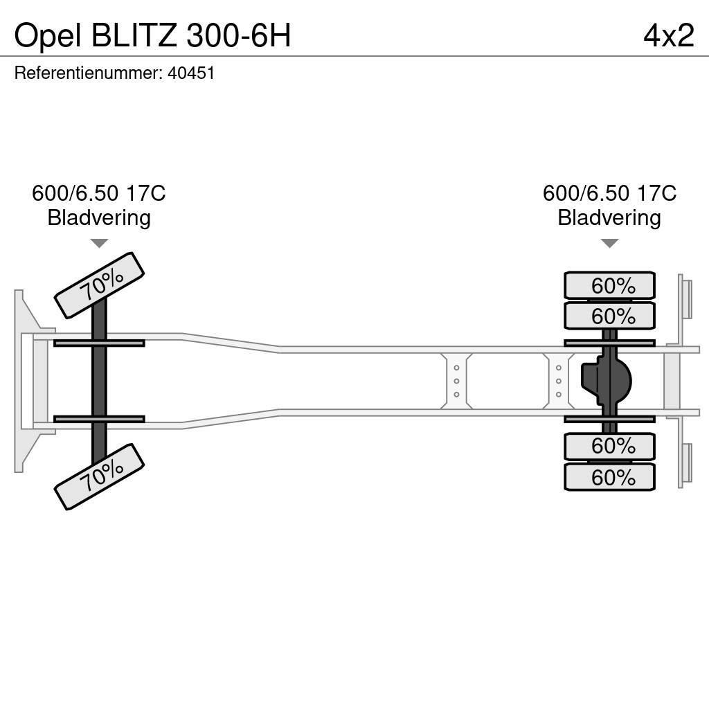 Opel BLITZ 300-6H Φορτηγά Kαρότσα με ανοιγόμενα πλαϊνά
