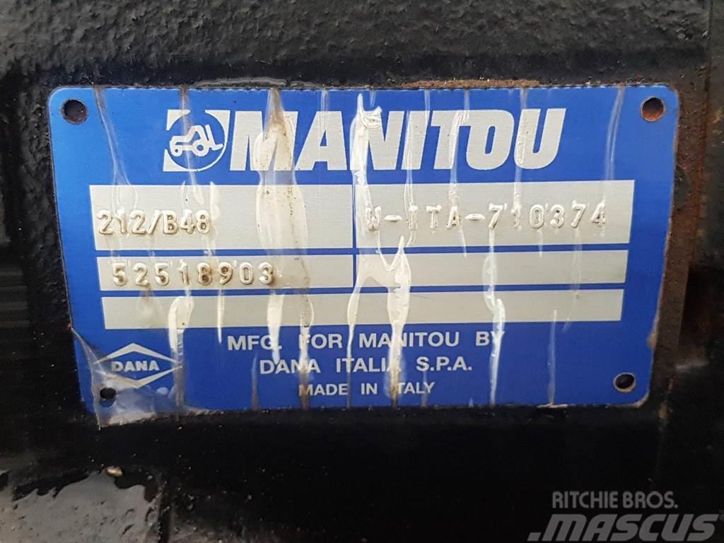 Manitou MT1840-52518903-Spicer Dana 212/B48-Axle/Achse/As Άξονες