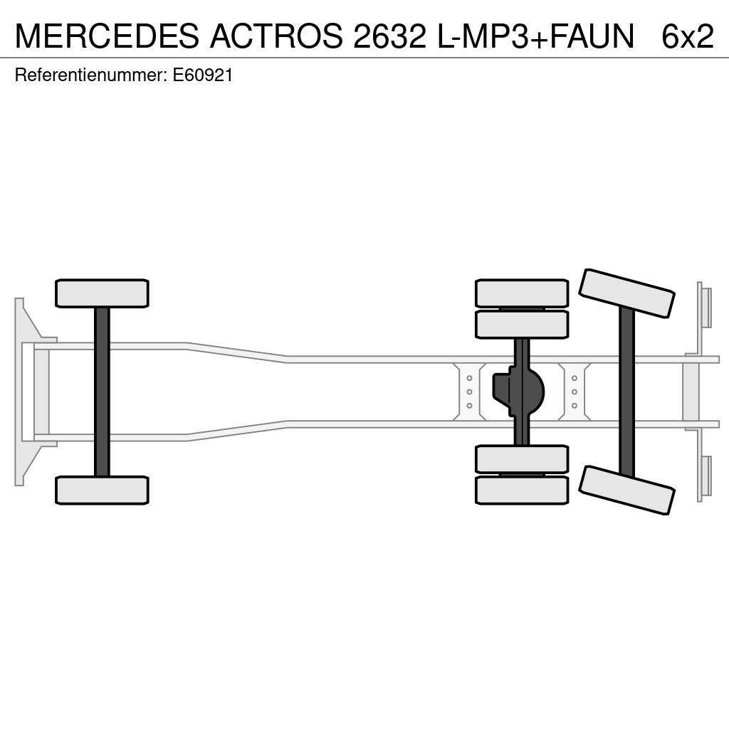 Mercedes-Benz ACTROS 2632 L-MP3+FAUN Απορριμματοφόρα