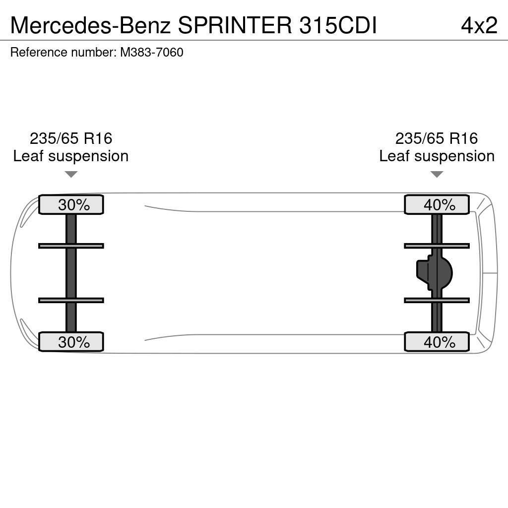 Mercedes-Benz Sprinter 315CDI Κλούβες με συρόμενες πόρτες