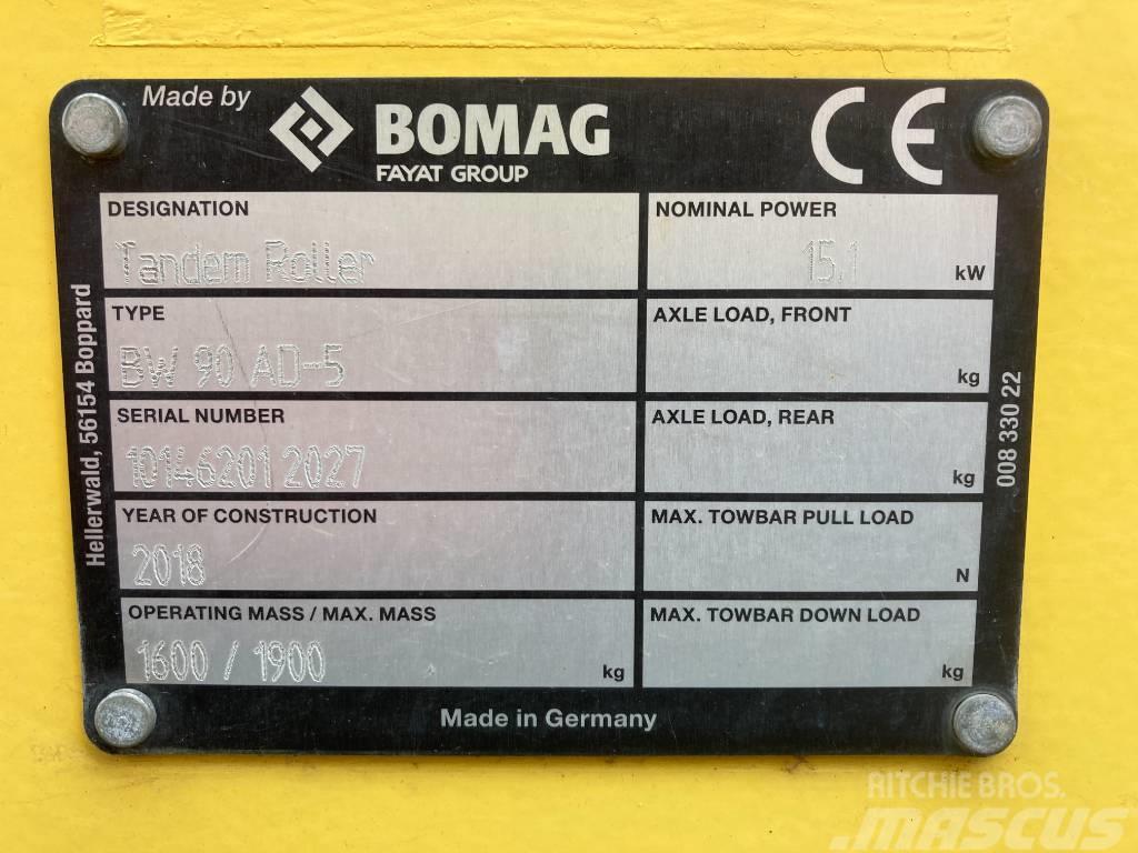 Bomag BW 90 AD-5 Οδοστρωτήρες διπλού κυλίνδρου