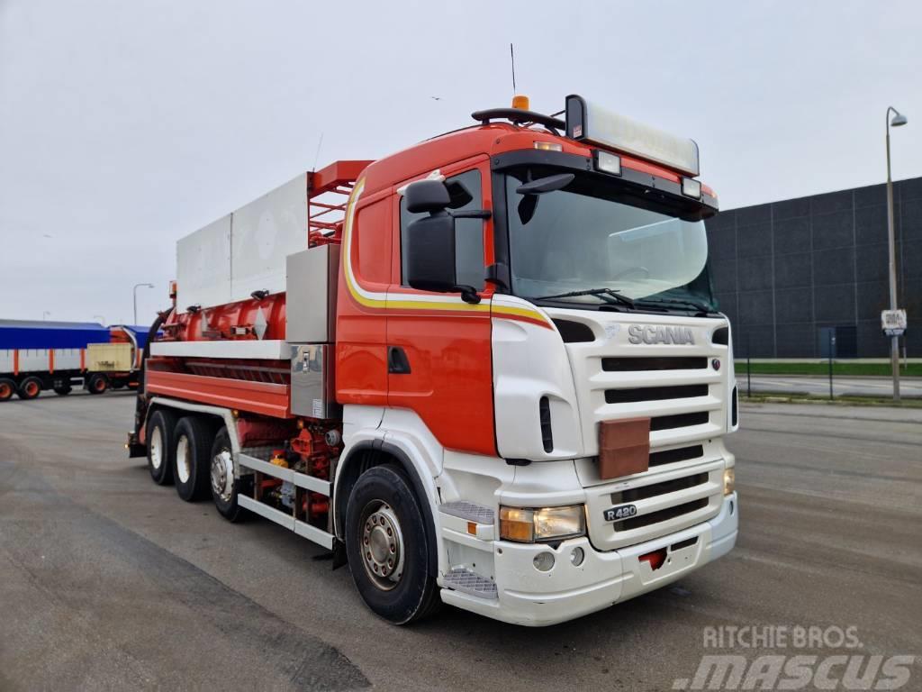 Scania R420 8x2/4 Hvidtved Larsen 12.500 L Combi Cleaner Αποφρακτικά οχήματα
